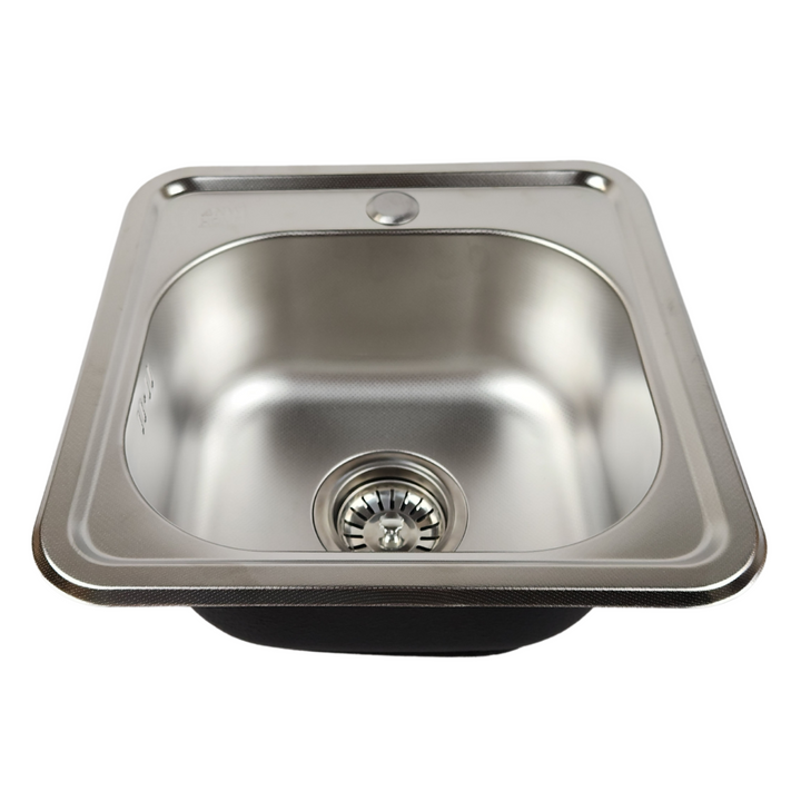 Lisslune | Single bowl kitchen sink Micro Len 38x38 - siphon