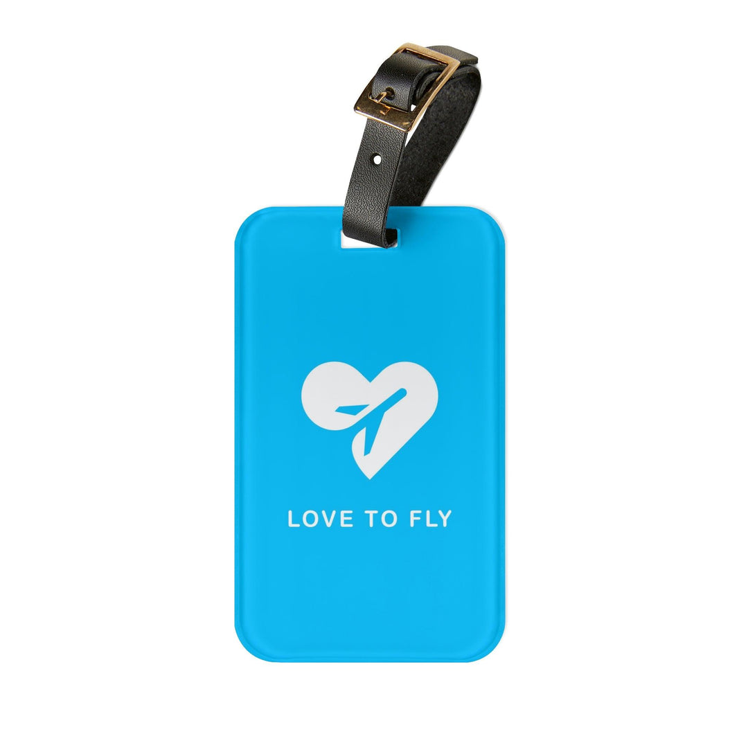 Lisslune | Personalized Peekaboo Acrylic Luggage Tag Set with Elegant Leather Strap - Must-Have Travel Accessories