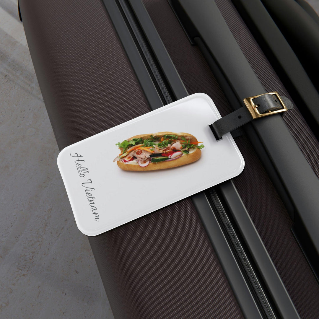 Lisslune | Elegant Vietnam Travel Tag: Customizable Luxury Accessory with Leather Strap