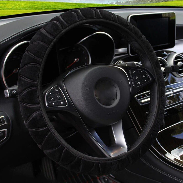 Lisslune | Soft Winter Warm Plush Steering Wheel Cover