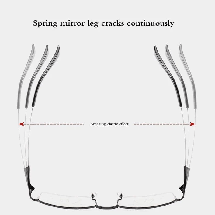 Lisslune | Titanium Progressive Distance and Near Range Dual-Use Reading Glasses