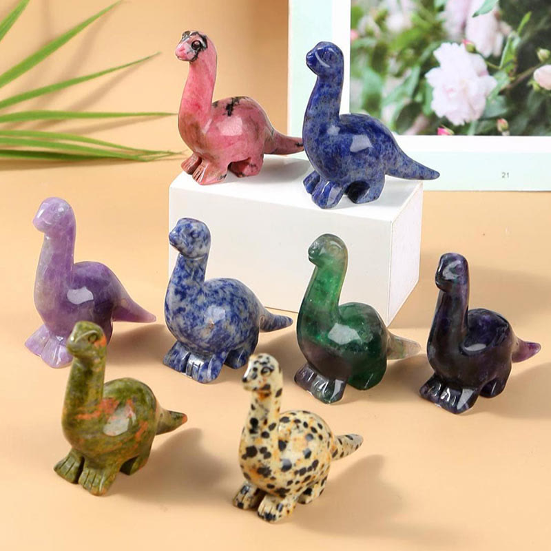 Lisslune | Frendorf 2.5 Inch Crystal Dinosaur Home Decoration Gemstone Decor