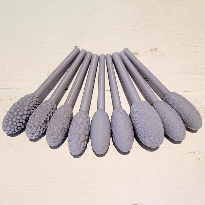 Lisslune | Texture Tool Sets for Clay Art- One Set 9 Pcs