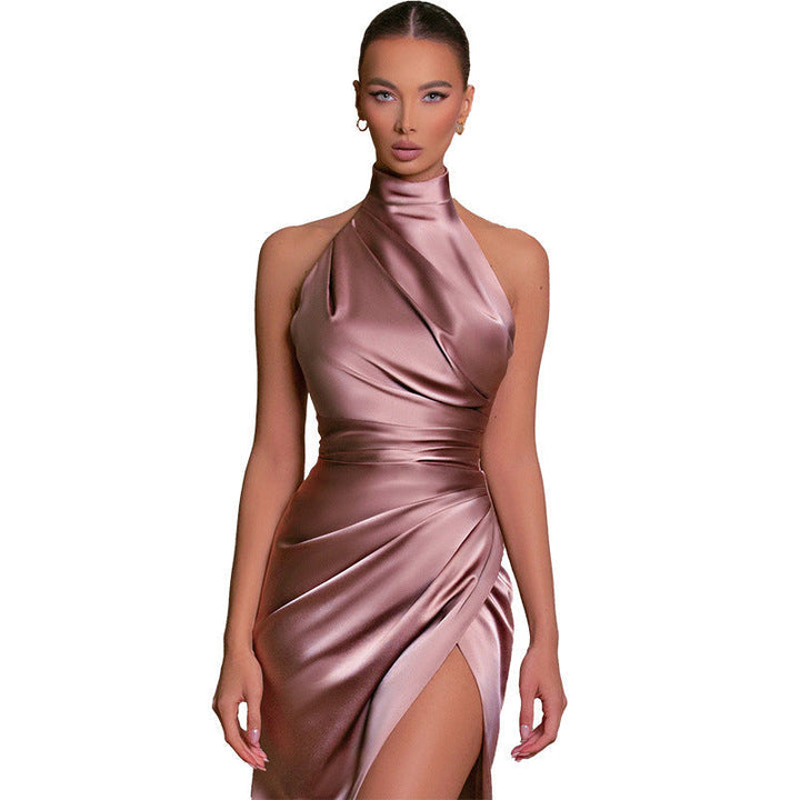 Lisslune | Versatile Sleeveless Autumn Collar Long Dress