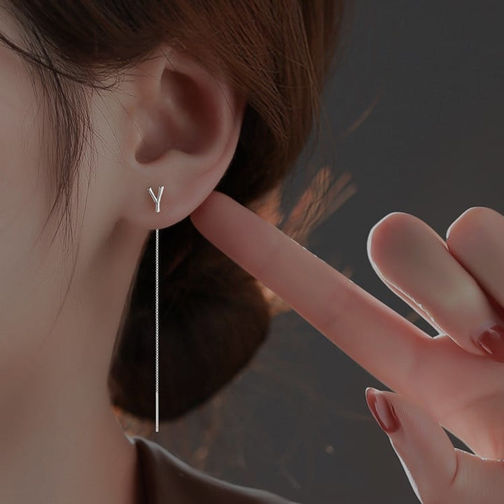 Lisslune | Shiny Alphabet Earrings