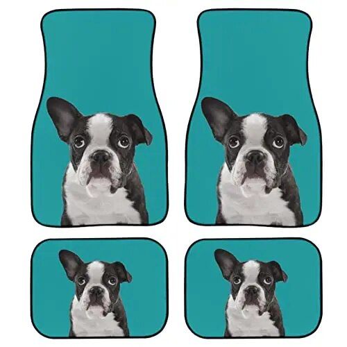 Lisslune | Red Rose Printed All-Weather Car Mats (Set of 4)
