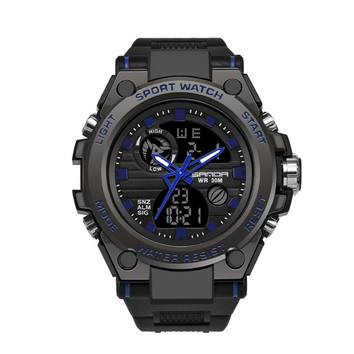 Lisslune | Sporty Dual-Display Mode Multifunctional Waterproof Luminous Men's Wristwatch