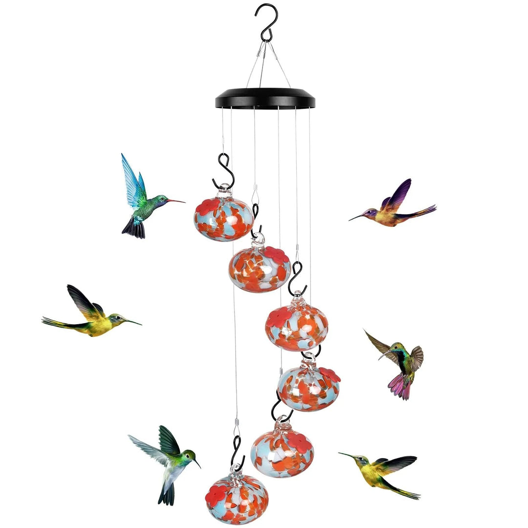 Lisslune | New Charming Wind Chimes Hummingbird feeders Garden Decor