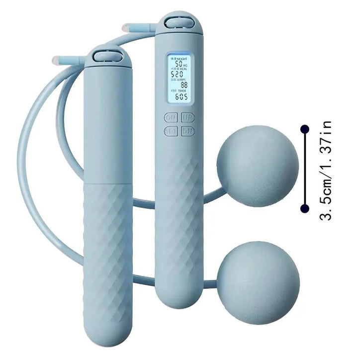 Lisslune | Wireless Jump Rope with Counter – Weighted Handles for Home Cardio Workouts