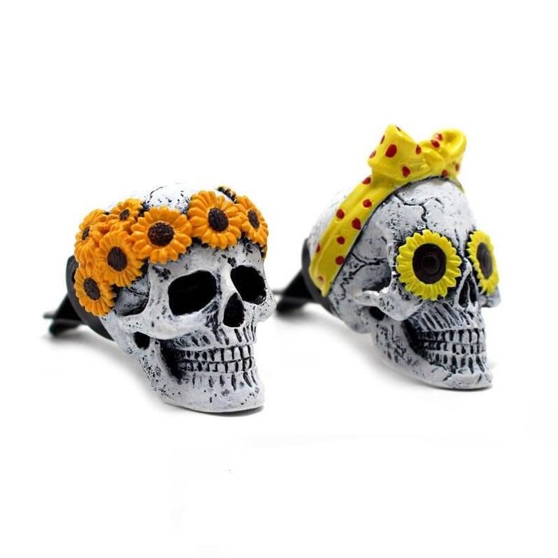 Lisslune | Creative Car Air Purifier Resin Skull For Car Air Conditioning