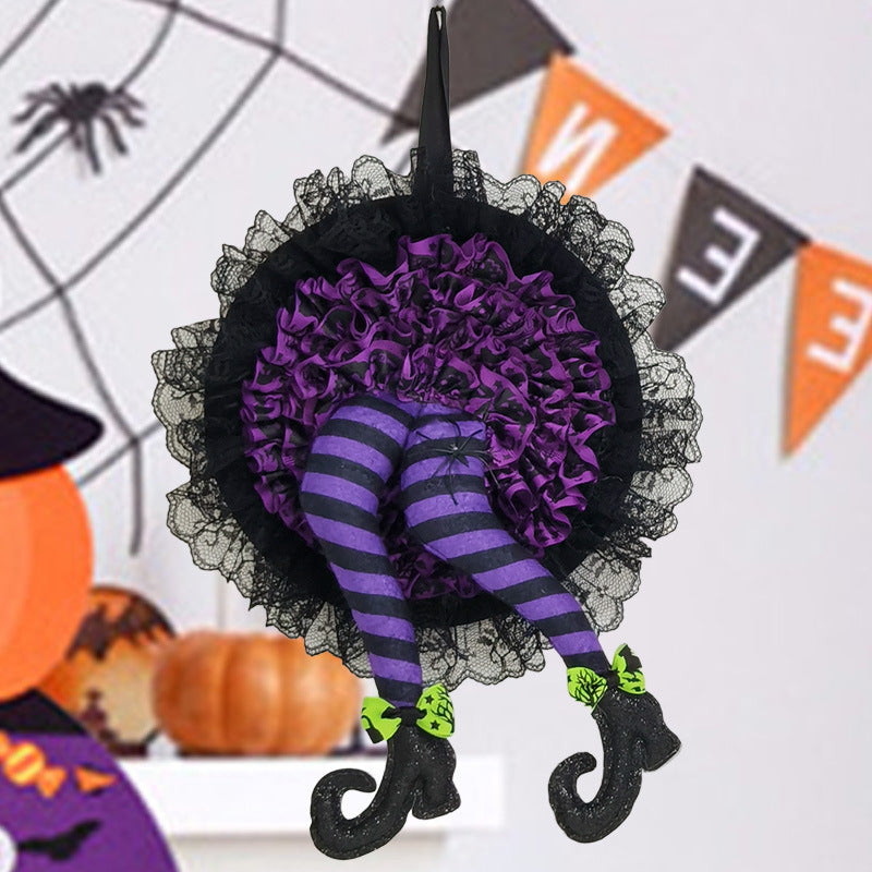 Lisslune | Halloween Witch Long Leg Wreath