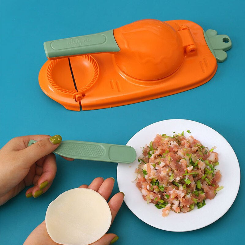 Lisslune | DIY Dough Pocket Maker Dough Press Tool Hand Wrapper Plastic Mold Dough Skin Artifact Dough Press Kitchen Accessories