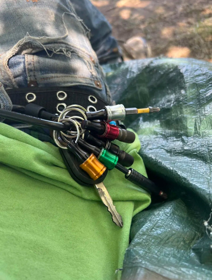 Lisslune | 1/4" Hexagonal screwdriver head bracket hiking buckle