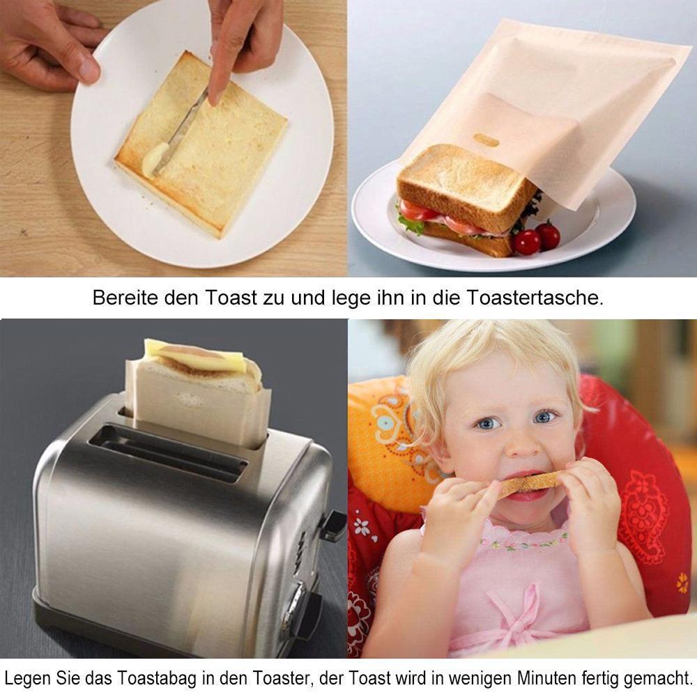 Lisslune | Bequee Non-Stick Toast Bags for Microwave, Reusable, 5-Pack