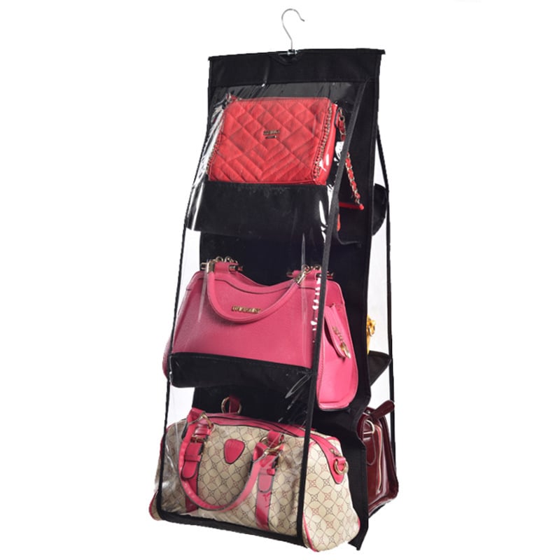 Lisslune | Hanging Handbag Organizer – Double-sided Design with 6 Compartments