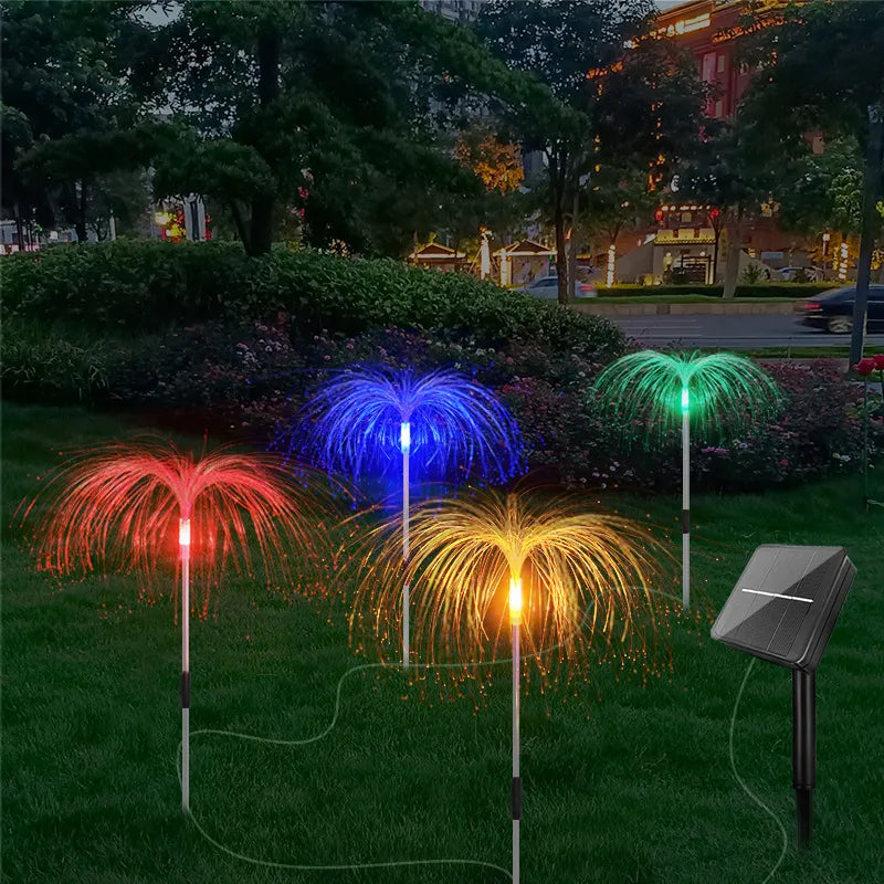 Lisslune | Solar Garden Light with Color Change – LED Lawn Light for Garden & Terrace, Firework Design