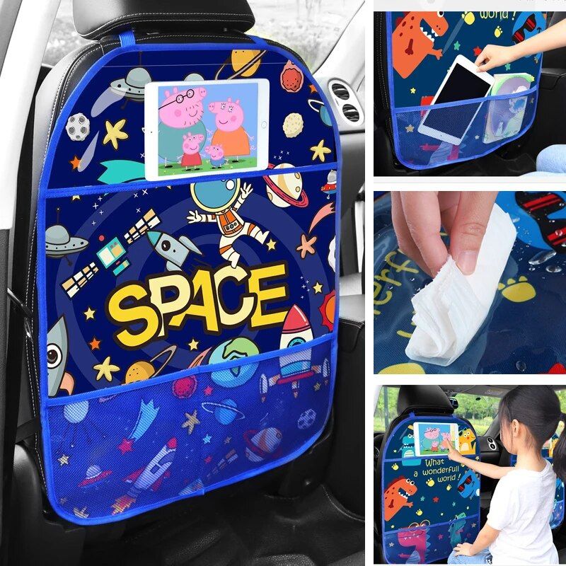 Lisslune | Cartoon Car Seat Back Holder with Storage Organizer