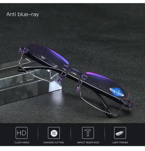 Lisslune | New Sapphire High Hardness Anti-Blue Dual-Use Reading Glasses