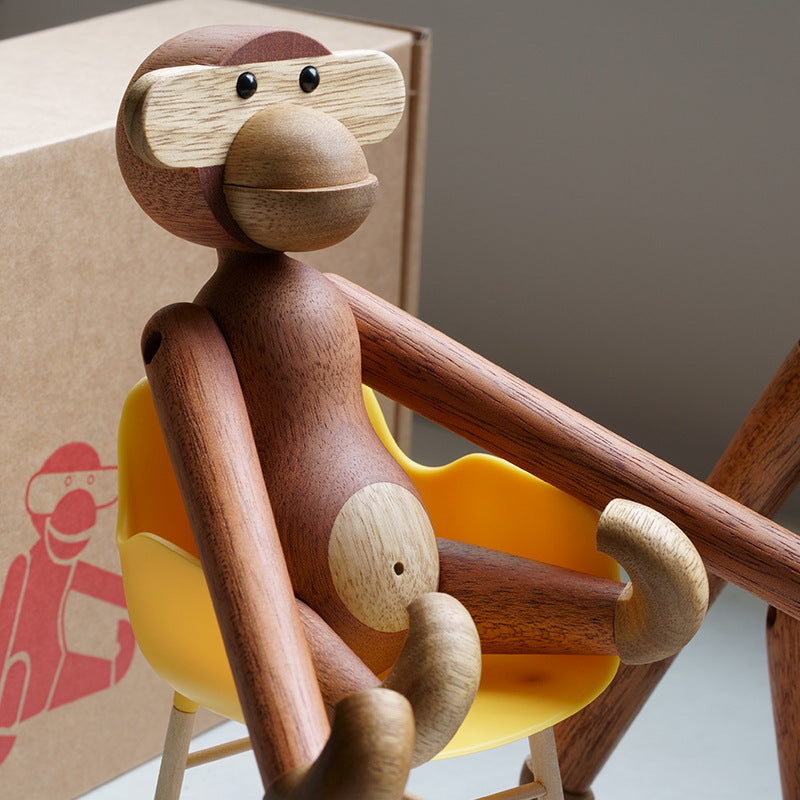 Lisslune | Cheeky Monkey Solid Wood Ornament