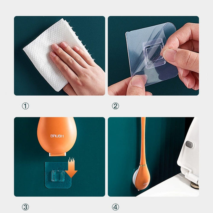 Lisslune | Modern flexible silicone toilet brush