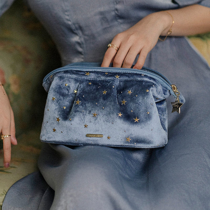 Lisslune | Large capacity velvet cosmetic bag + wash bag