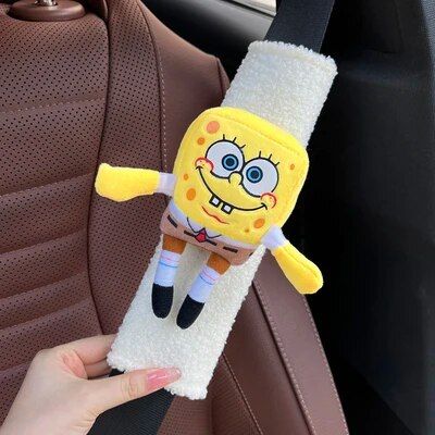 Lisslune | Plush Heart Frog Car Seatbelt Shoulder Pad