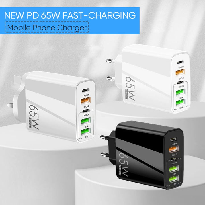 Lisslune | Multi-Port-Adapter 65W Fast Charger - US Standard