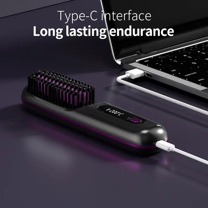 Lisslune | Portable Hair Styling Brush | Smooth & Healthy Hair Anytime, Anywhere