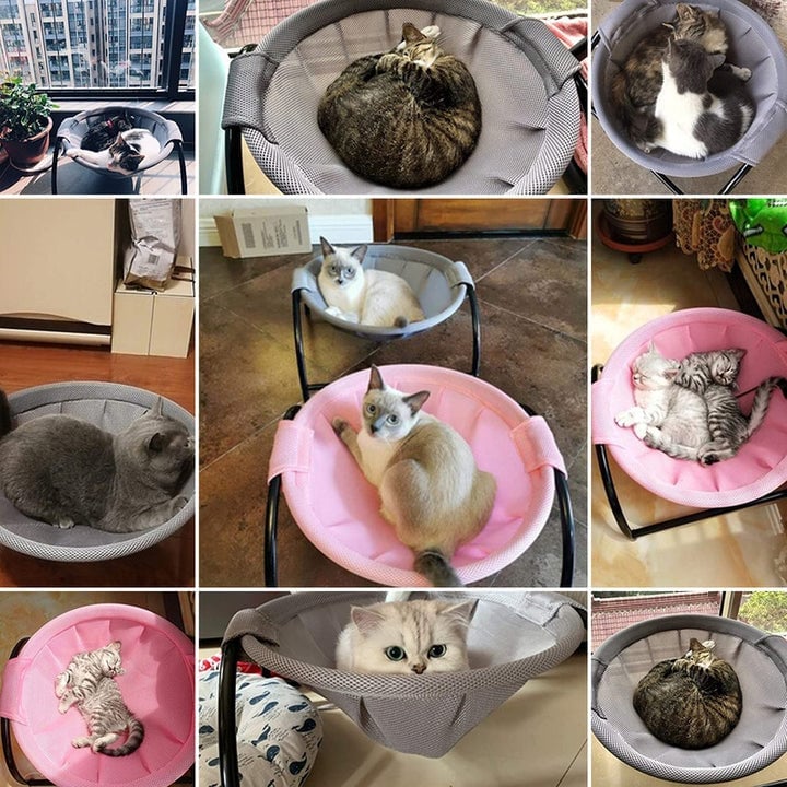 Lisslune | Floor Cat Hammock-With Stand