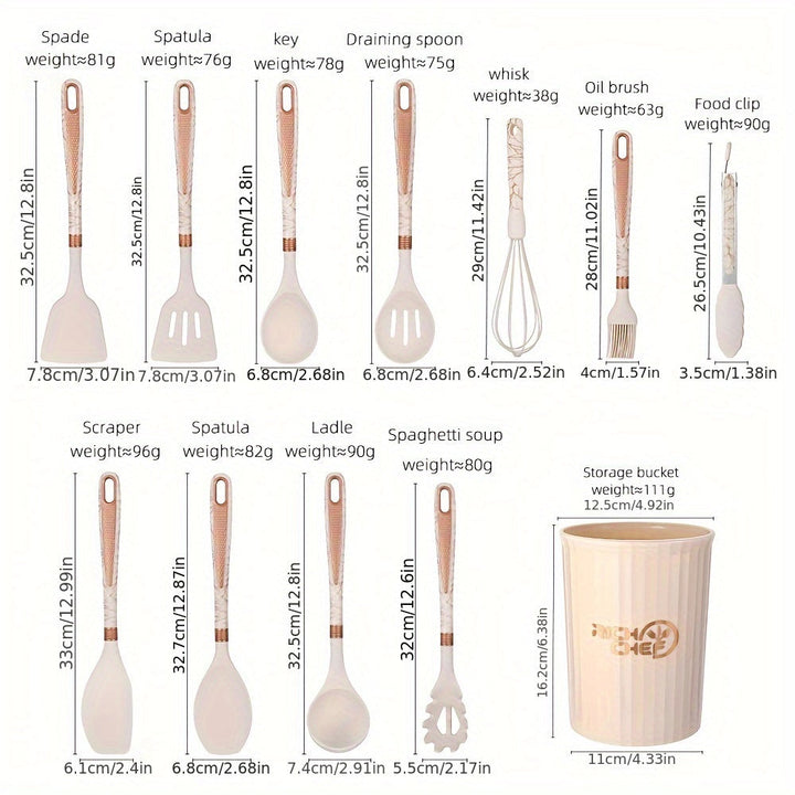 Lisslune | Cooking - Kitchen joy with the elegant silicone kitchen utensil set