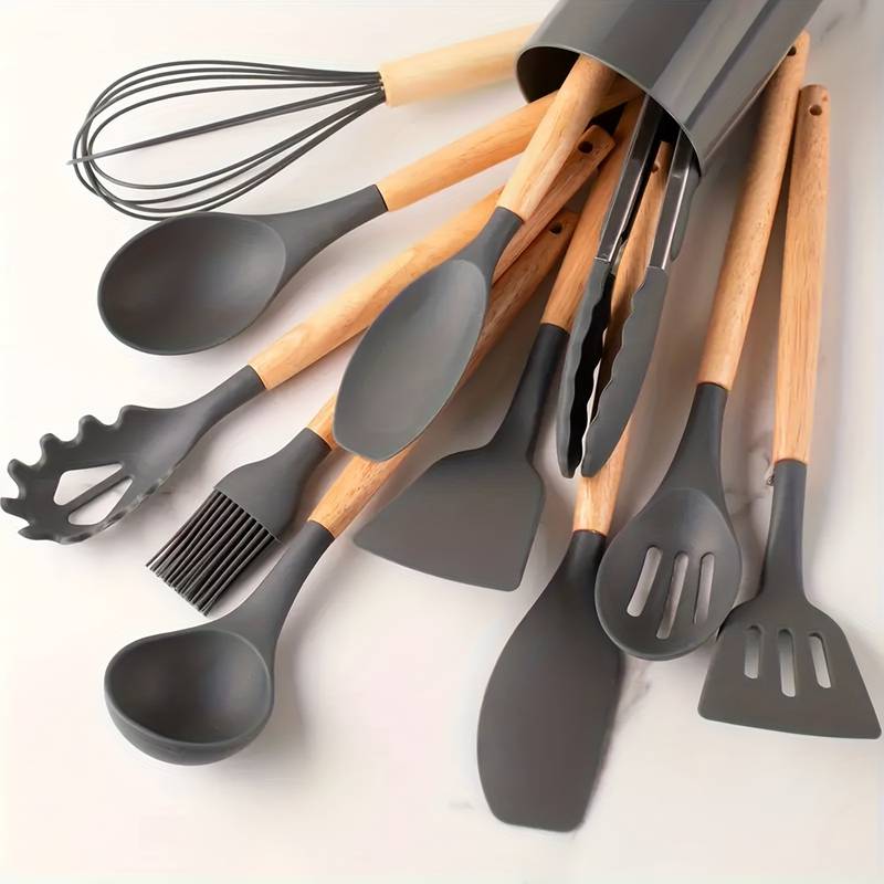 Lisslune | Kitchen tool set – silicone – non-stick coated – heat resistant