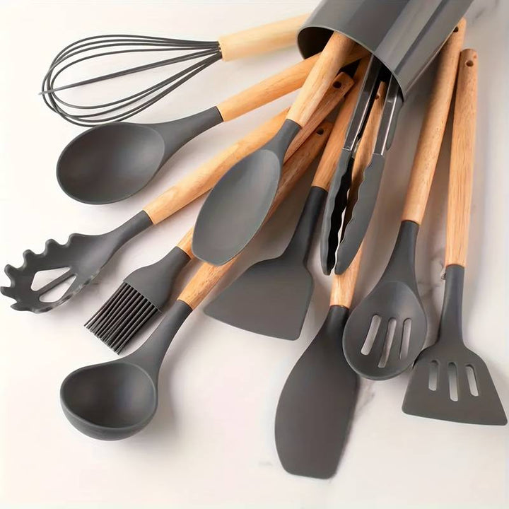 Lisslune | Kitchen tool set – silicone – non-stick coated – heat resistant