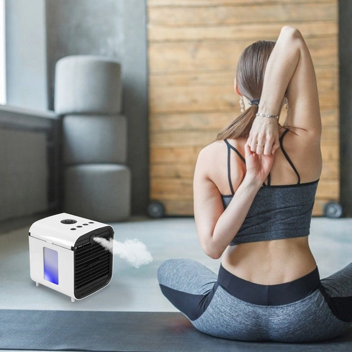 Lisslune | 7-Colors Switchable Portable Mini Air Conditioner Cooler Fan