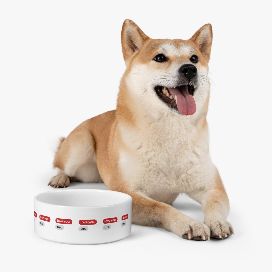 Lisslune | Adjustable Valentine's Day Ceramic Pet Bowl - Elegant Dining Experience for Your Furry Companion