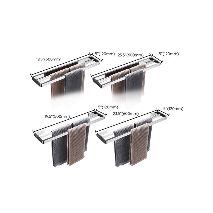 Lisslune | 5-piece modern bathroom accessories as a single item or in a set Polished chrome bathroom set