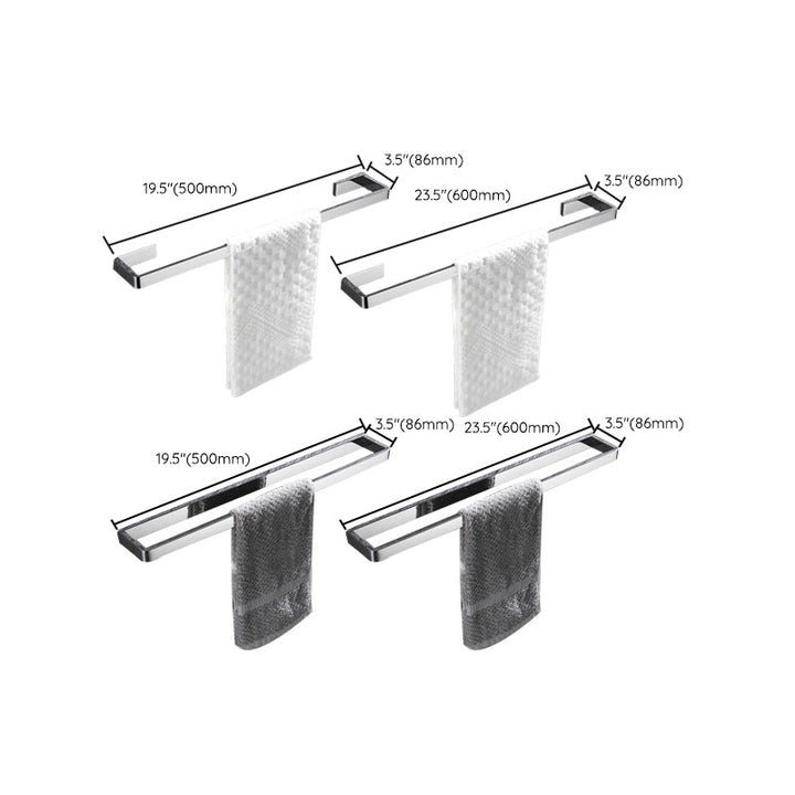 Lisslune | 5-piece modern bathroom accessories as single item or in set Polished chrome bathroom set