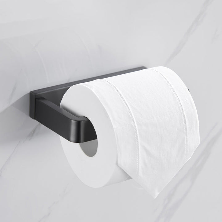 Lisslune | Gray 5-piece modern bathroom accessory set made of stainless steel