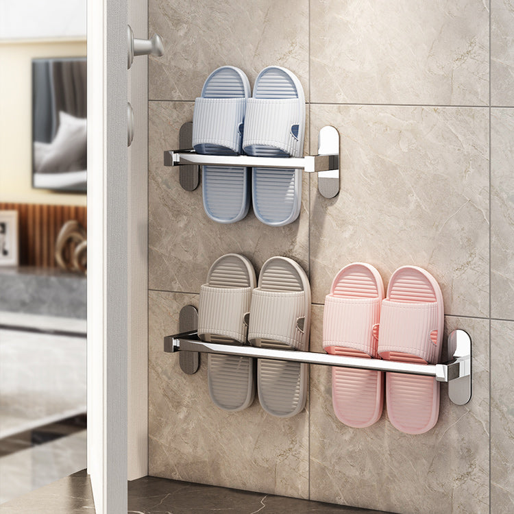 Lisslune | 2-Piece Stainless Steel Slip-Resistant Modern Chrome Bathroom Hardware Set