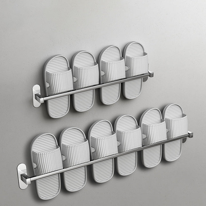 Lisslune | 2-Piece Stainless Steel Slip-Resistant Modern Chrome Bathroom Hardware Set