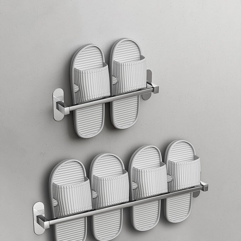Lisslune | 2-Piece Stainless Steel Slip-Resistant Modern Chrome Bathroom Hardware Set