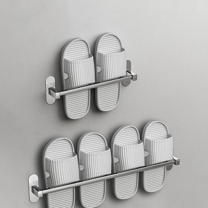 Lisslune | 2-Piece Stainless Steel Slip-Resistant Modern Chrome Bathroom Hardware Set