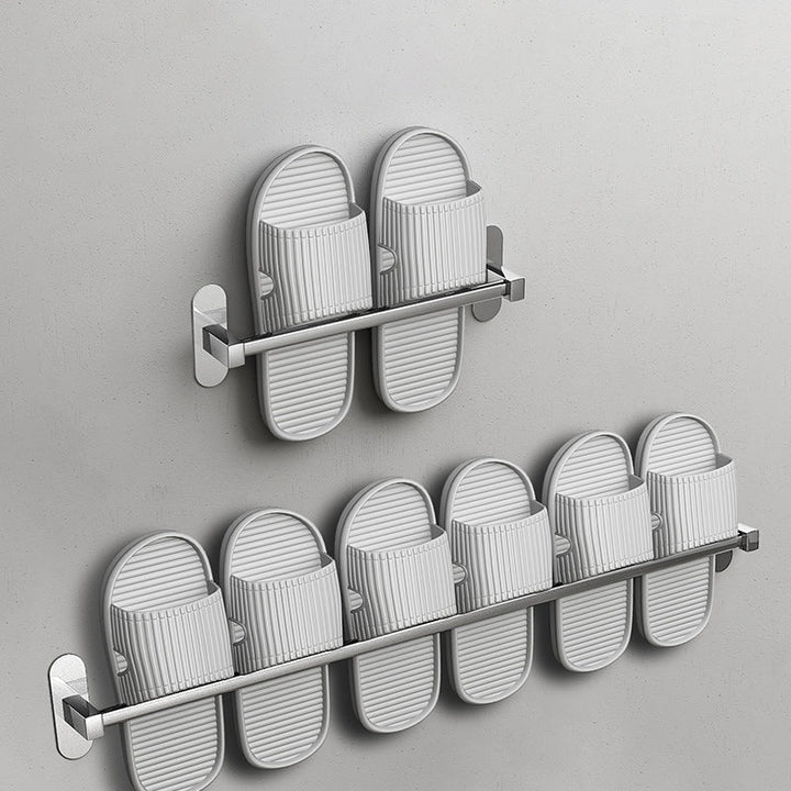 Lisslune | 2-Piece Stainless Steel Slip-Resistant Modern Chrome Bathroom Hardware Set