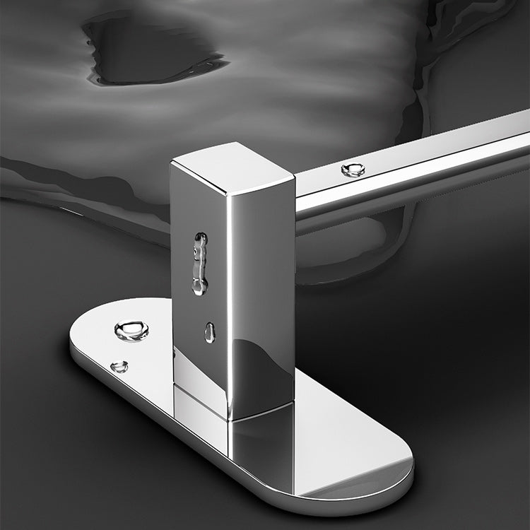 Lisslune | 2-Piece Stainless Steel Slip-Resistant Modern Chrome Bathroom Hardware Set