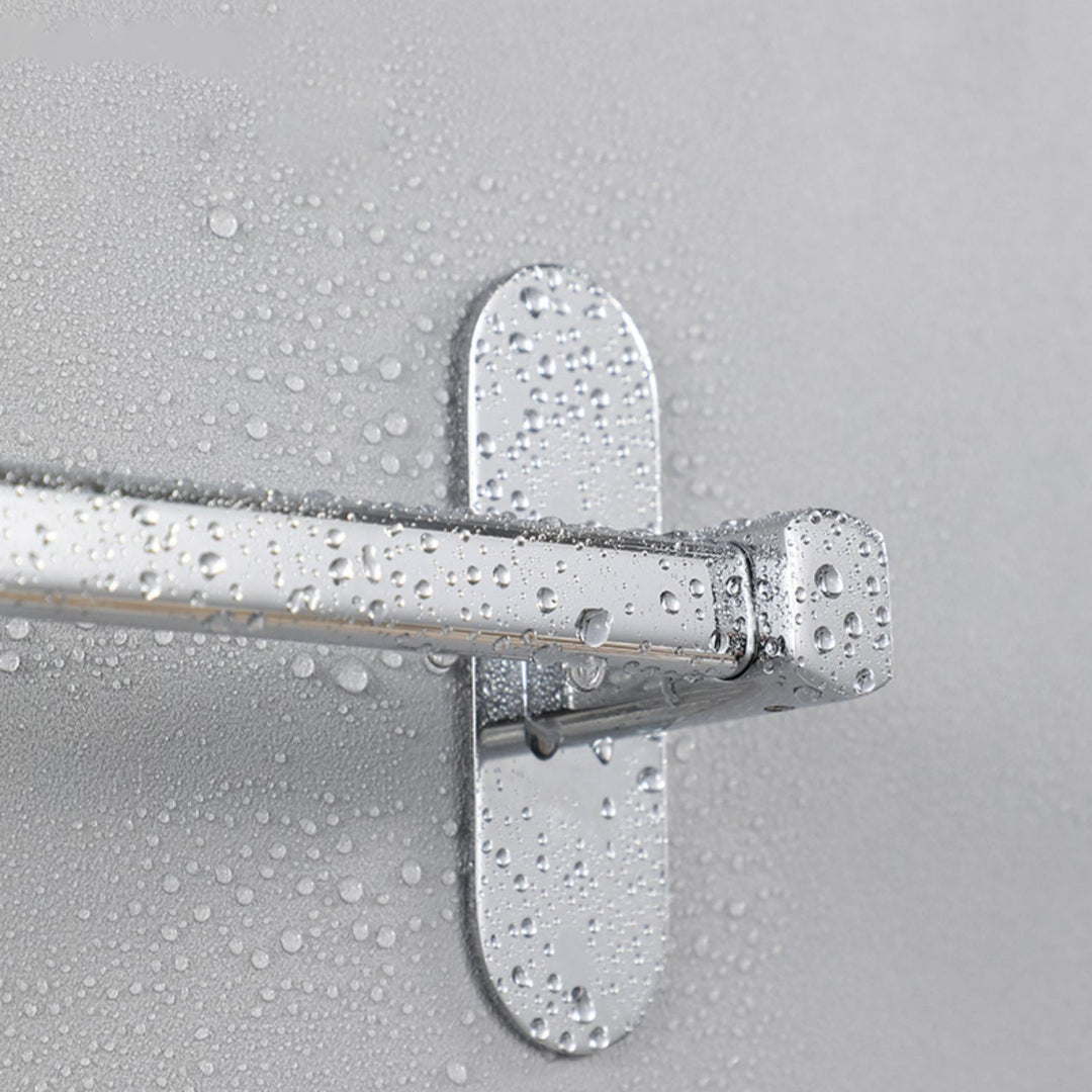 Lisslune | 2-Piece Stainless Steel Slip-Resistant Modern Chrome Bathroom Hardware Set