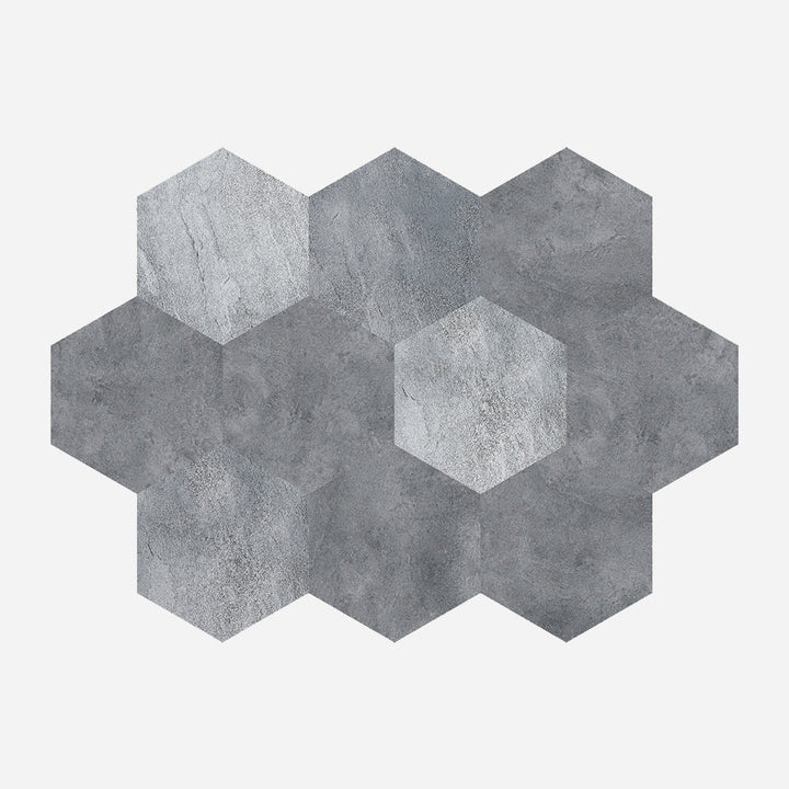 Lisslune | Peel and Stick Vinyl Floor Dark Matte Vinyl Floors with Stone Look