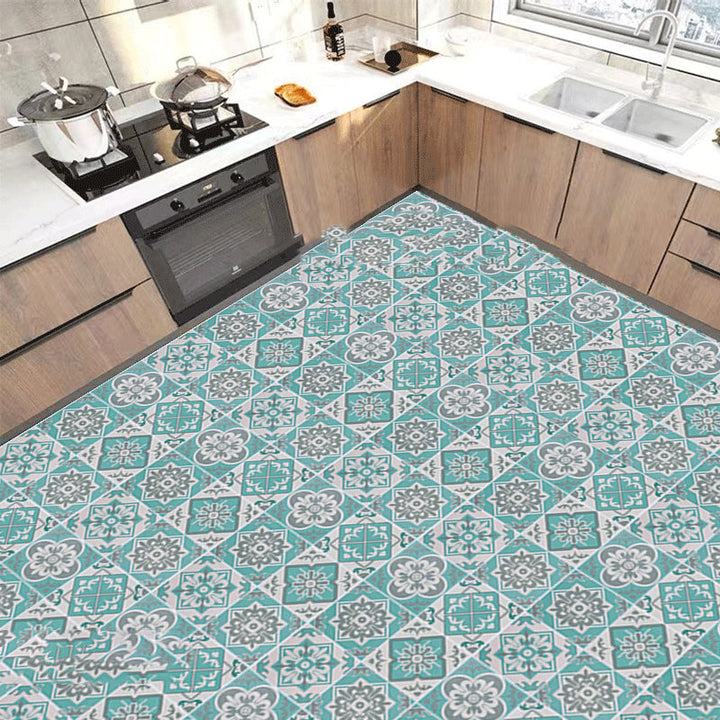 Lisslune | Modern PVC Flooring Self-adhesive Geometrically Printed Low Gloss Vinyl Floor Planks