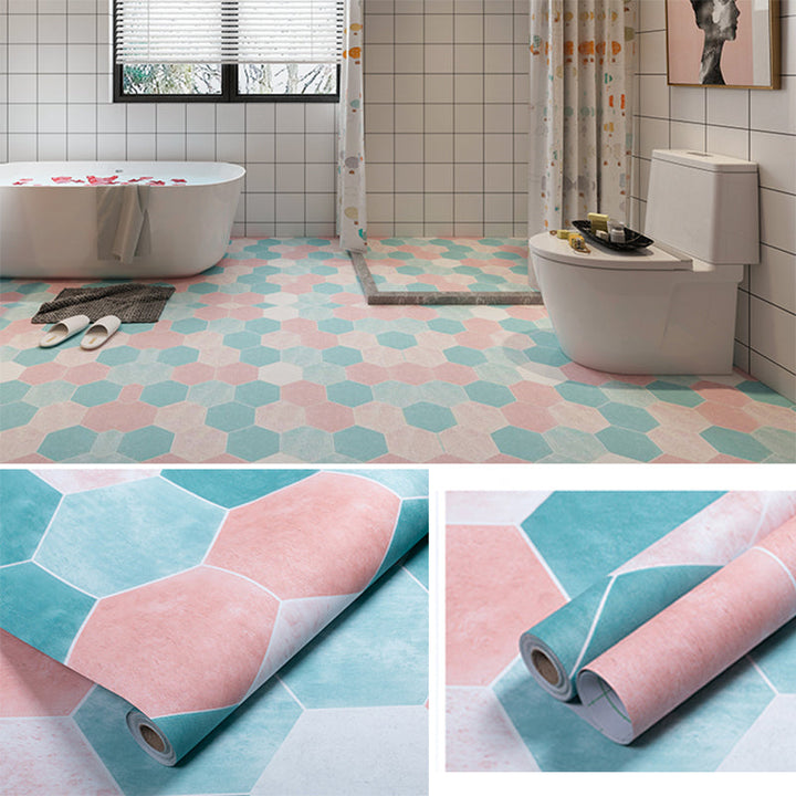 Lisslune | Modern PVC Flooring Self-adhesive Geometrically Printed Low Gloss Vinyl Floor Planks