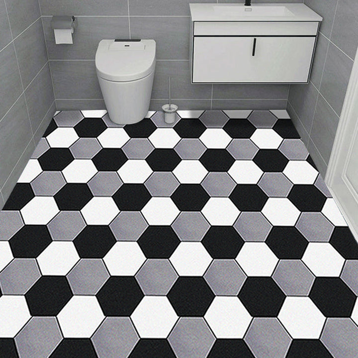 Lisslune | Modern PVC Flooring Self-adhesive Geometrically Printed Low Gloss Vinyl Floor Planks