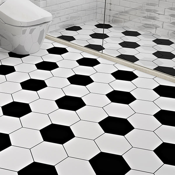 Lisslune | Multi-Tonal Style Vinyl Plank Flooring Peel and Stick Porcelain Tile Look PVC Flooring