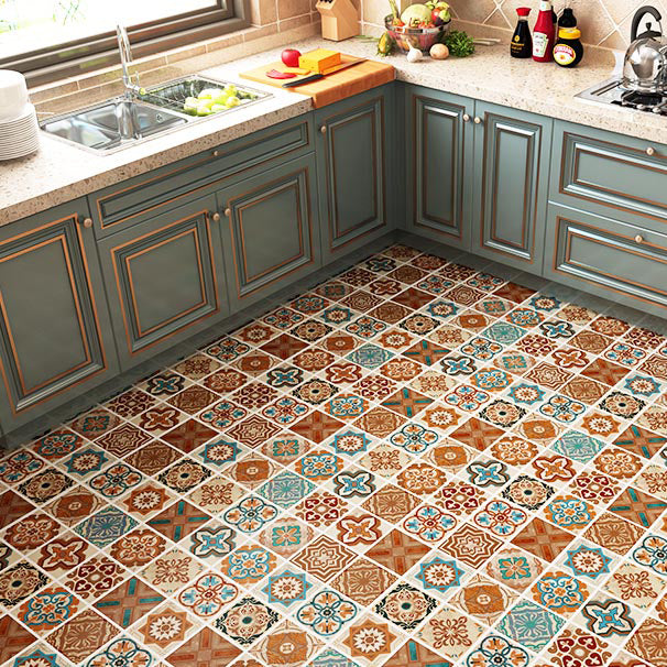 Lisslune | Multi-Tonal Style Vinyl Plank Flooring Peel and Stick Porcelain Tile Look PVC Flooring